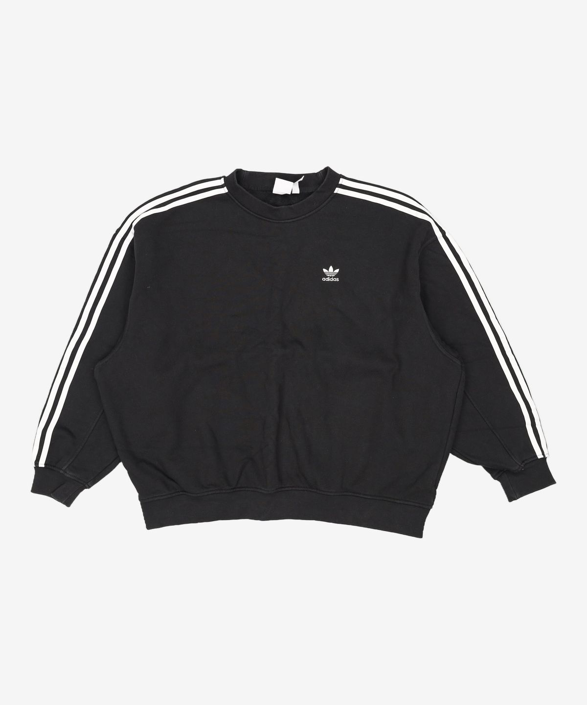 아디다스(ADIDAS) 오버사이즈 스웨트셔츠 - 블랙 / H33539 L