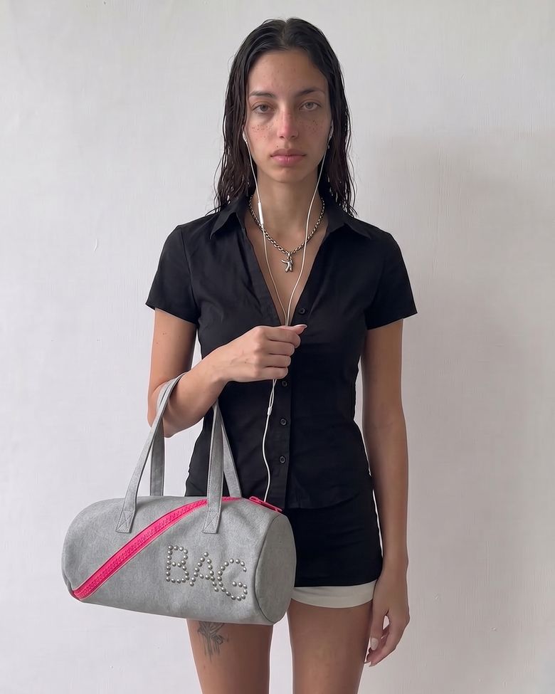 Big Zipper Bag ( Grey )