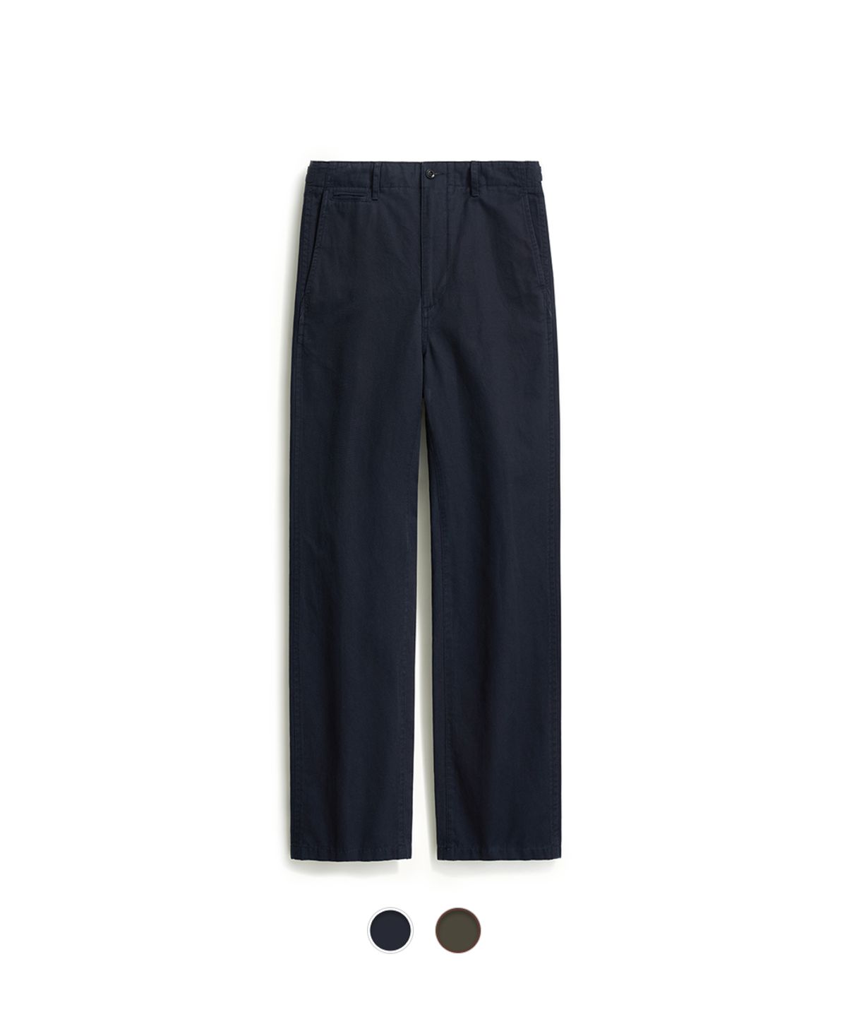 포터리(POTTERY) Linen Cotton Officer Chino Pants - 2 Color