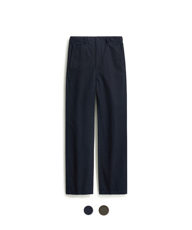 Linen Cotton Officer Chino Pants - 2 Color