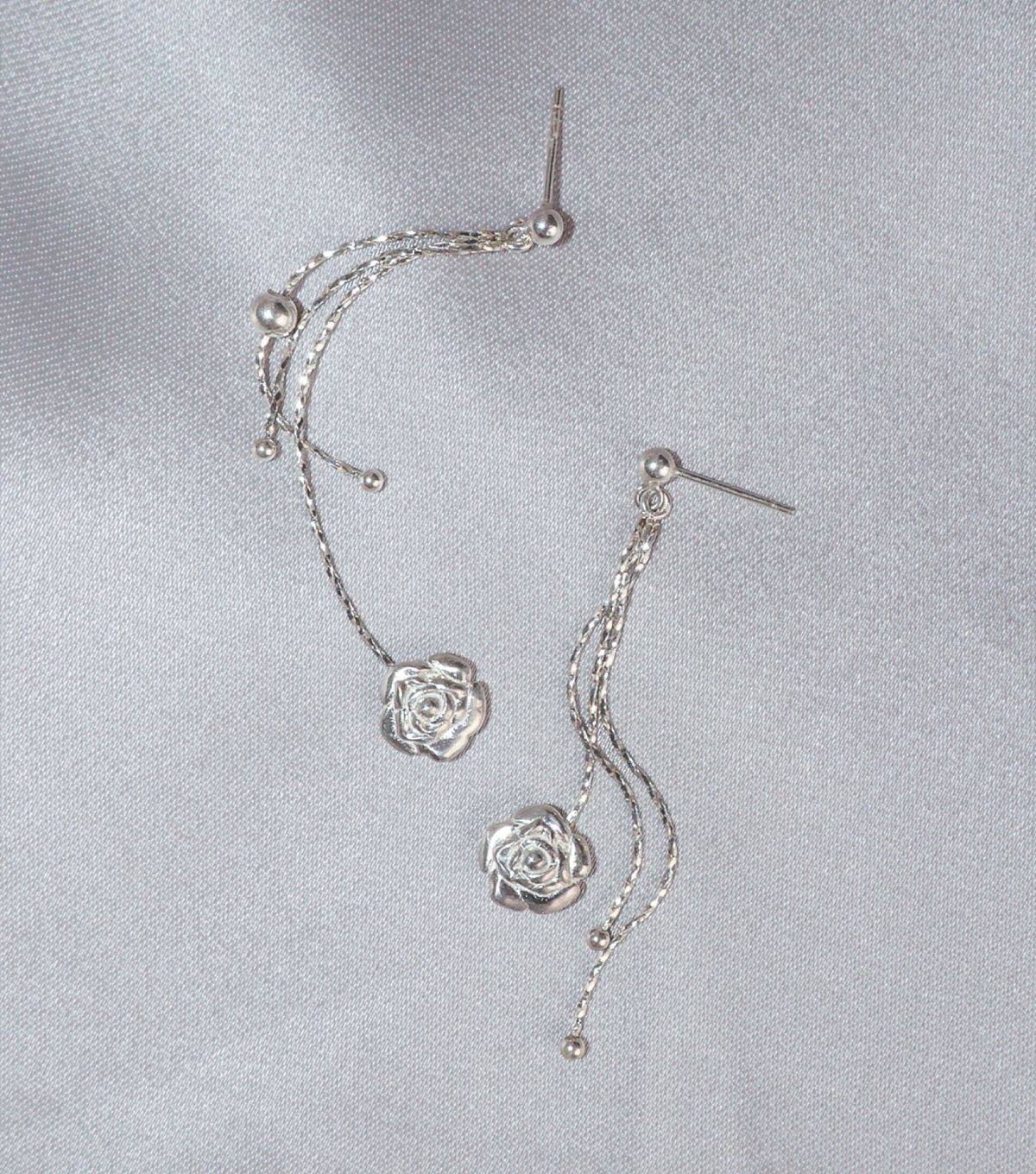 로아시(LOASI) lovely rose. rose drop chain earring