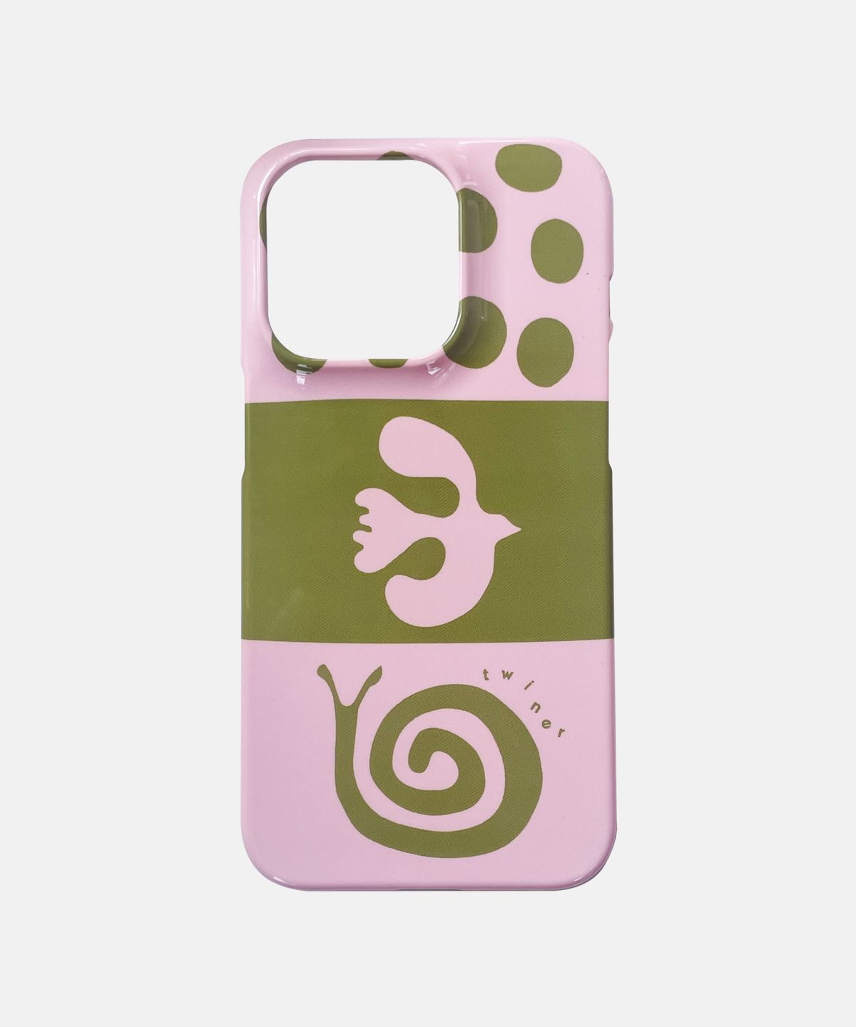 트위너(TWINER) Sunny garden phone case - PEACH (하드/맥세이프 하드)