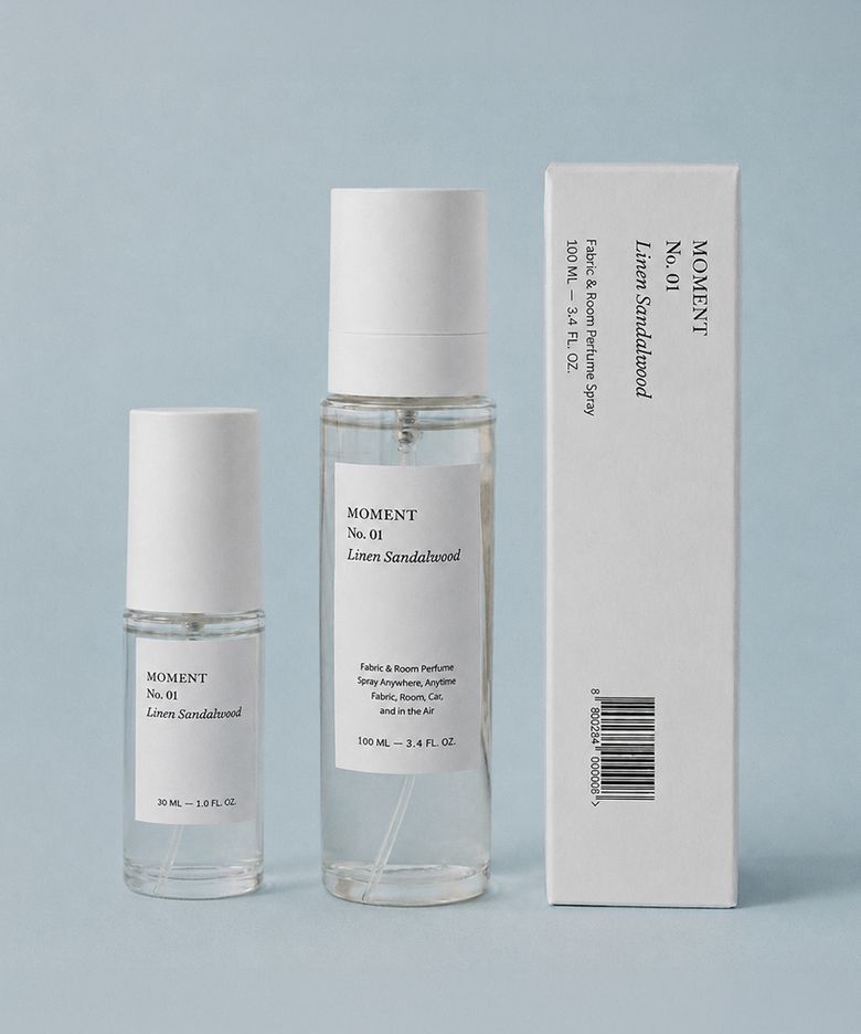 [2종 set] 모먼트 멀티퍼퓸 100mL+30mL (섬유향수 룸스프레이 탈취제 3in1)