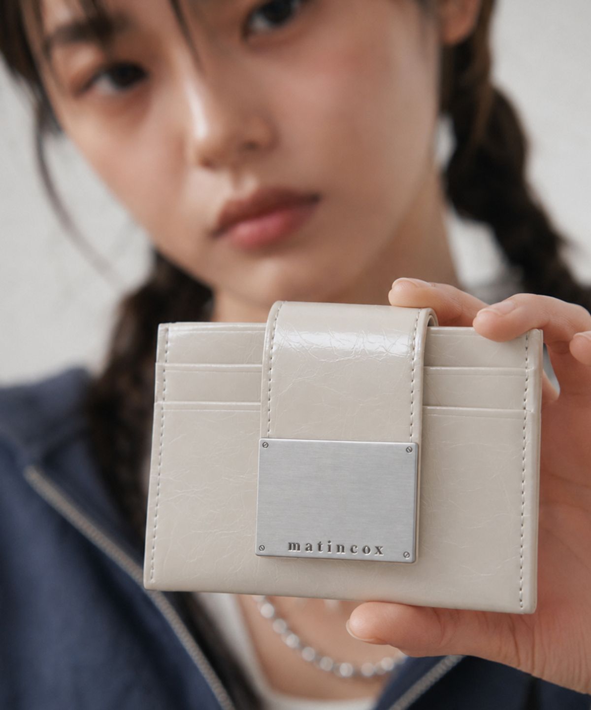 마틴콕스(MATINCOX) Monor Card Wallet - Cream