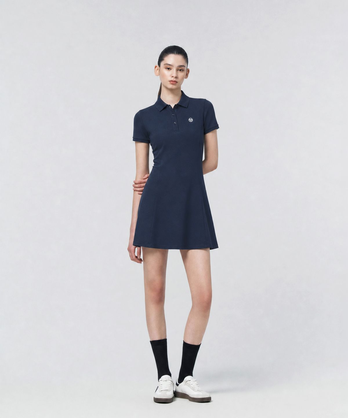 세르지오 타키니(SERGIO TACCHINI) W 피케 폴로 드레스 (Navy)