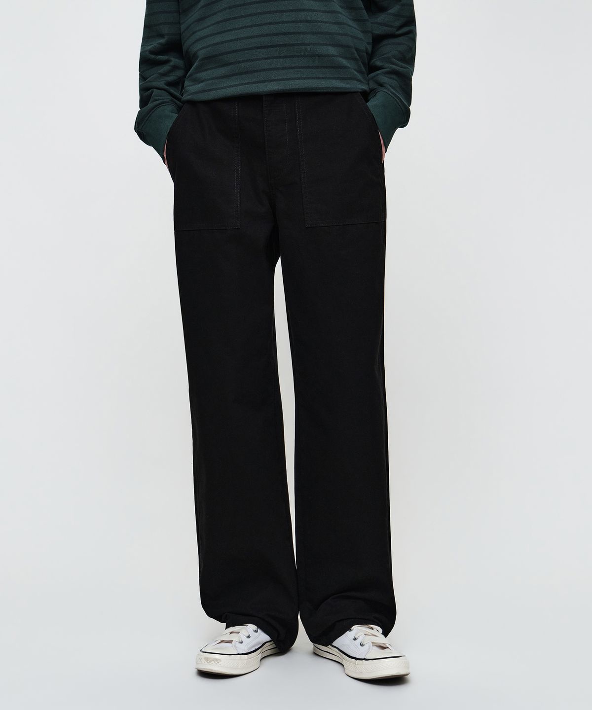마리떼 프랑소와 저버(MARITHÉ + FRANҪOIS GIRBAUD) M COTTON WORK PANTS black