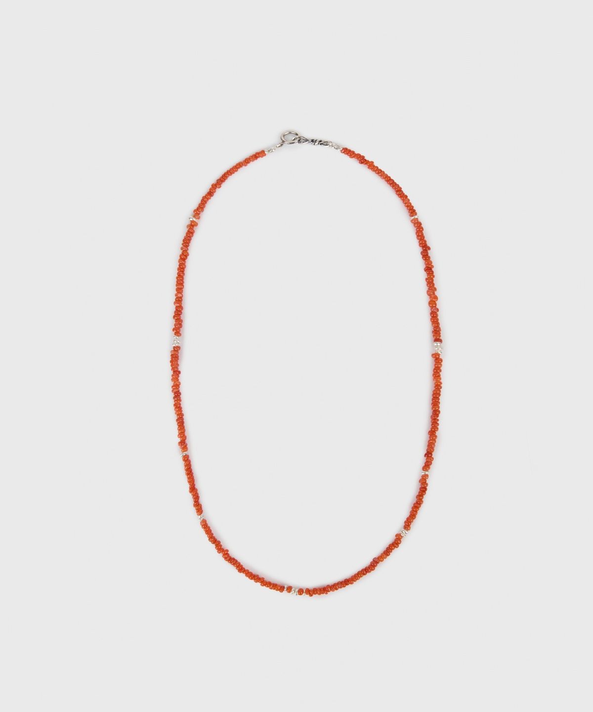 유스(YOUTH) Carnelian Beads Necklace - Orange