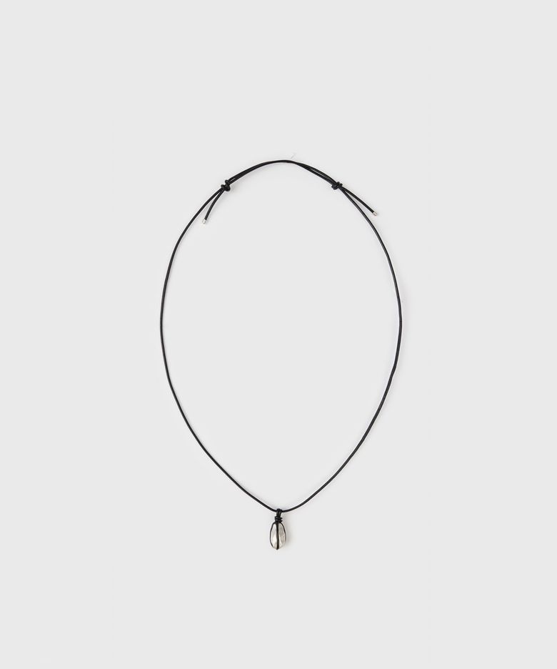 Stone Pendant Necklace - Silver