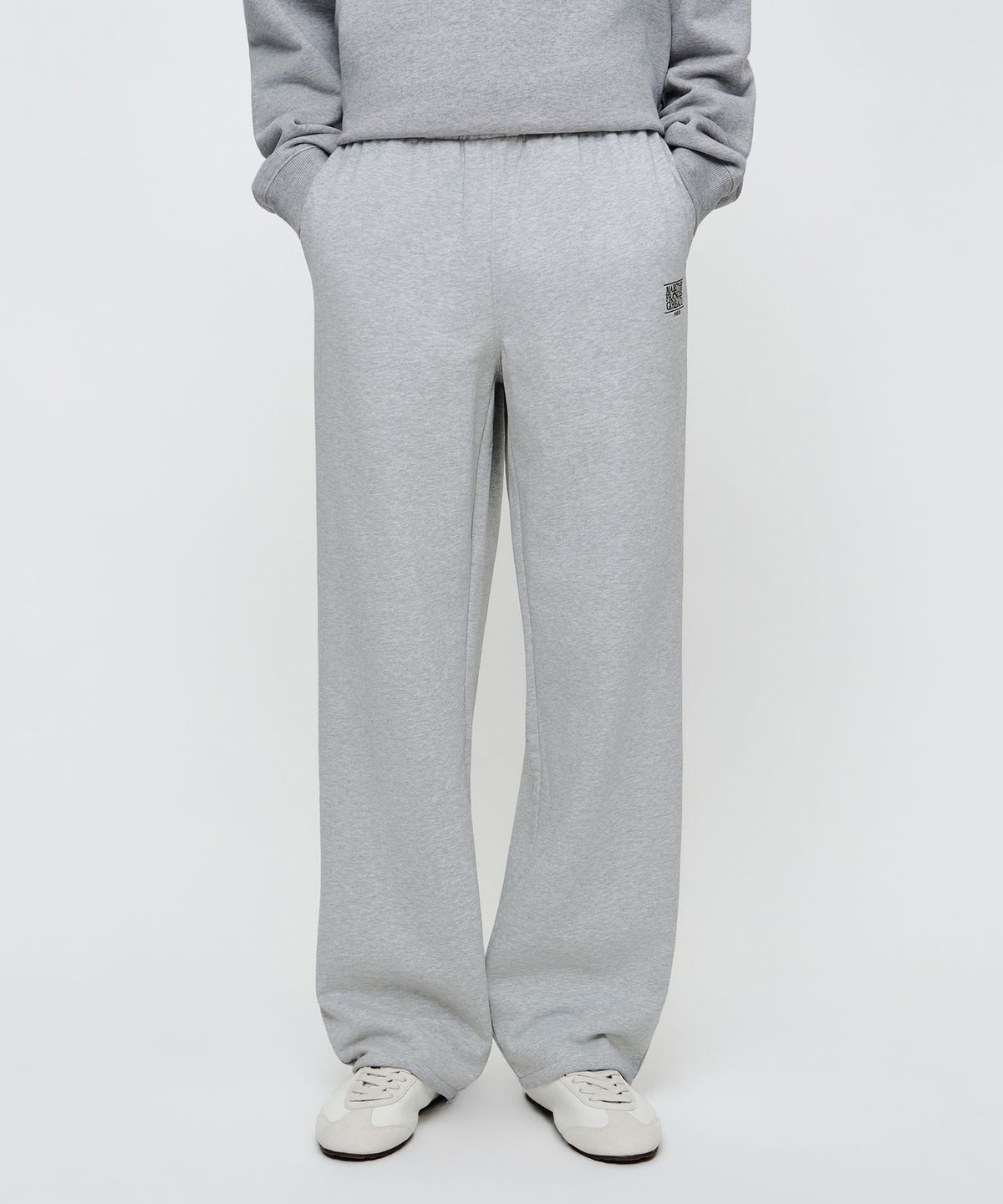 마리떼 프랑소와 저버(MARITHÉ + FRANҪOIS GIRBAUD) CLASSIC LOGO SWEAT PANTS heather gray