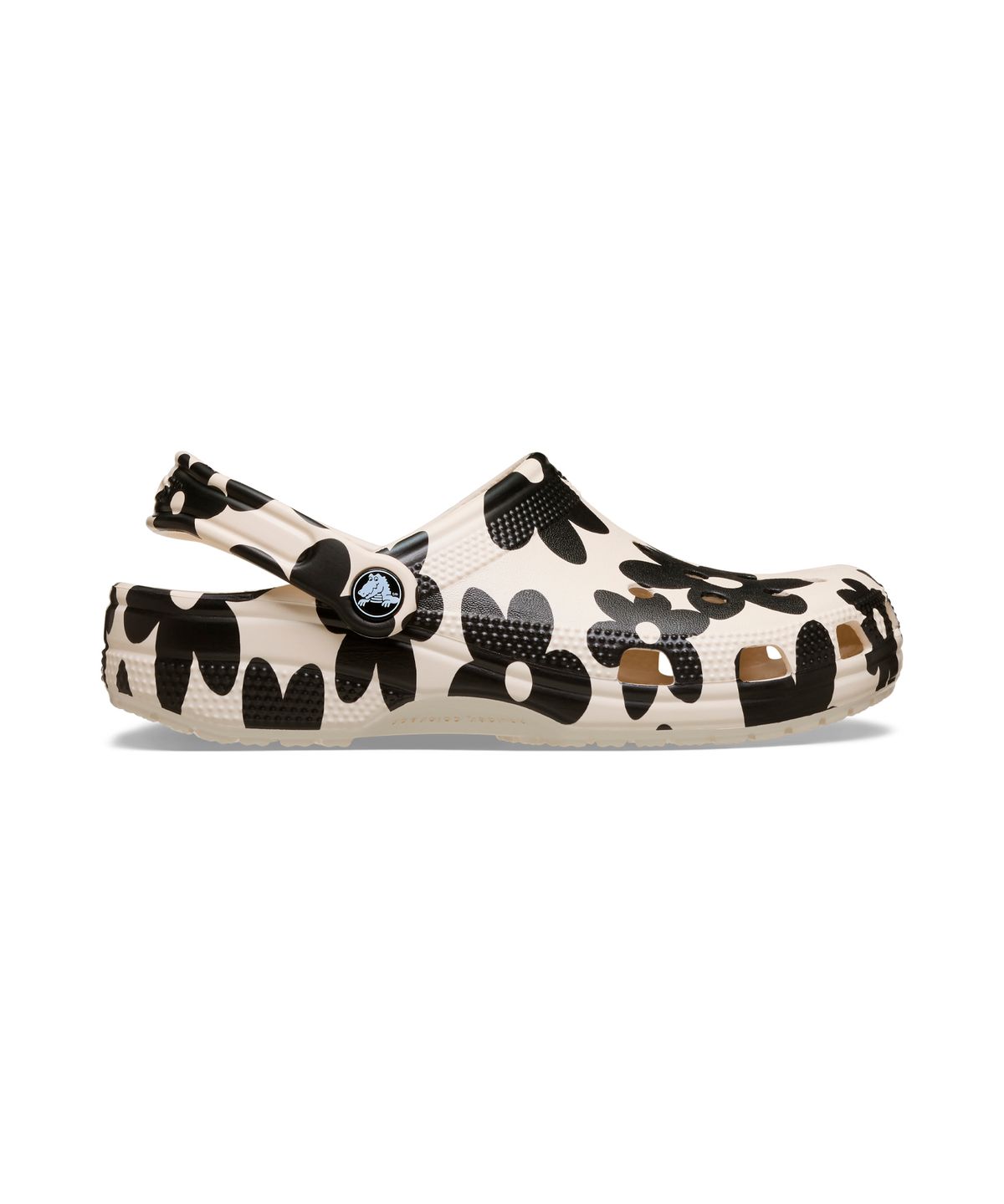 크록스(CROCS) 클래식 팝 페탈즈 클로그 - 서밋 화이트:멀티 / 214090-2MT