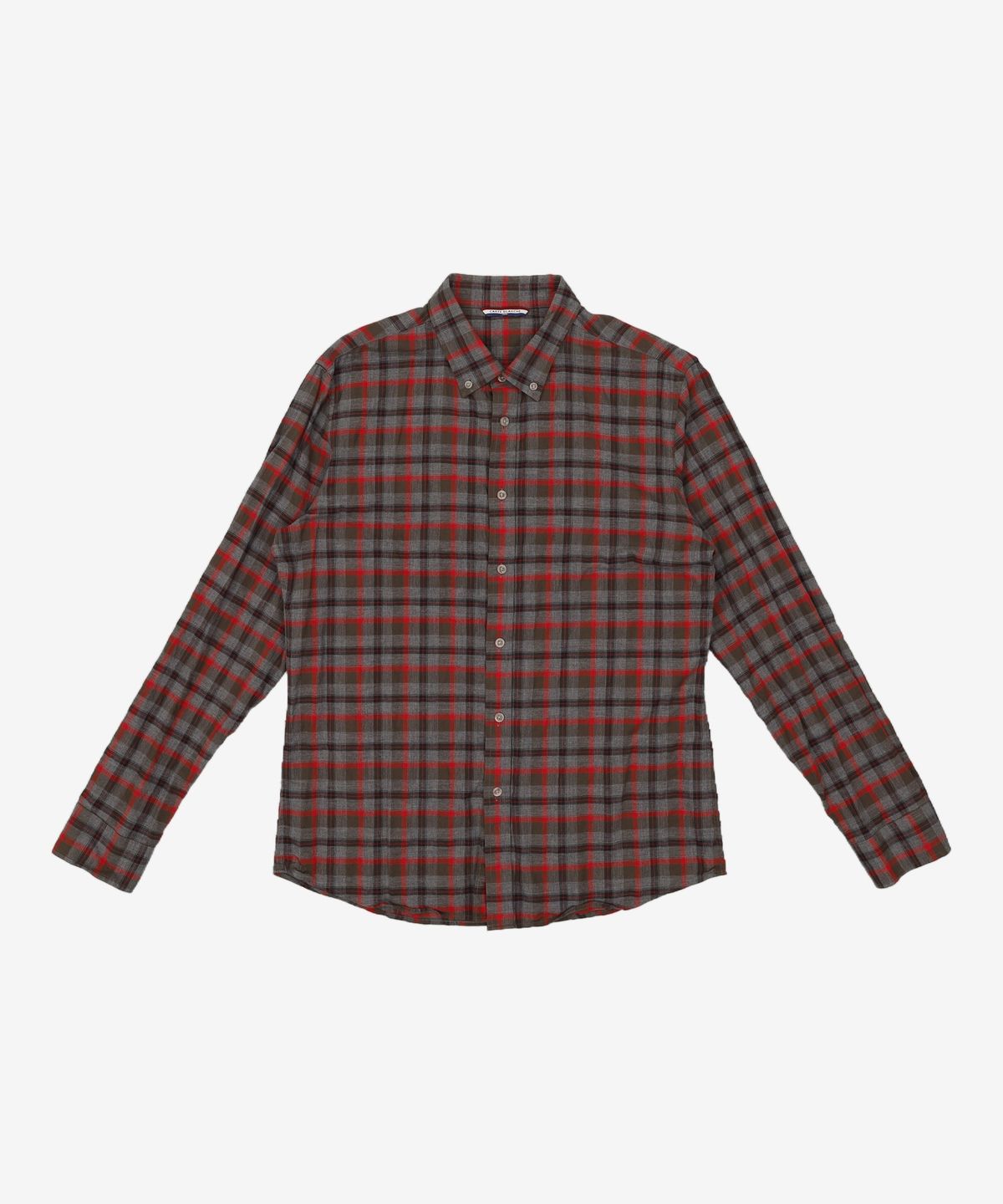 까르뜨블랑슈(CARTE BLANCHE) 멀티 윈도우체크 긴소매셔츠 CMF7WST2GY 105