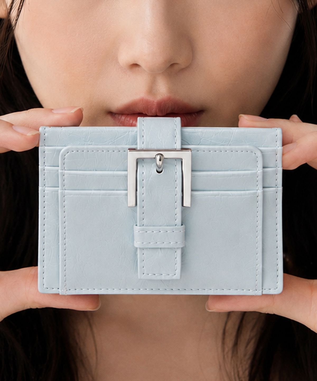 마틴콕스(MATINCOX) Buckle Card Wallet - Sky
