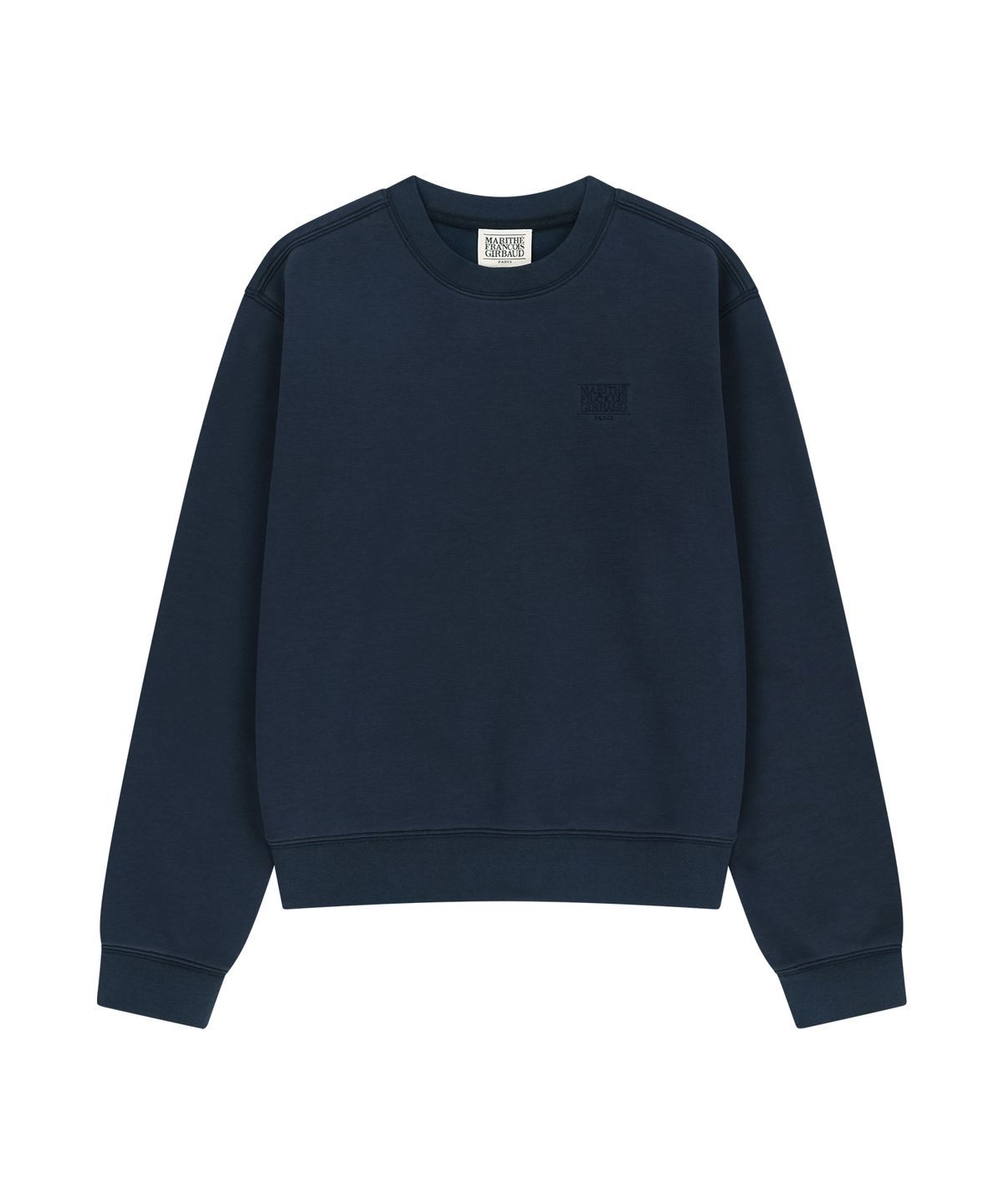 마리떼 프랑소와 저버(MARITHÉ + FRANҪOIS GIRBAUD) W SMALL CLASSIC LOGO SWEATSHIRT navy