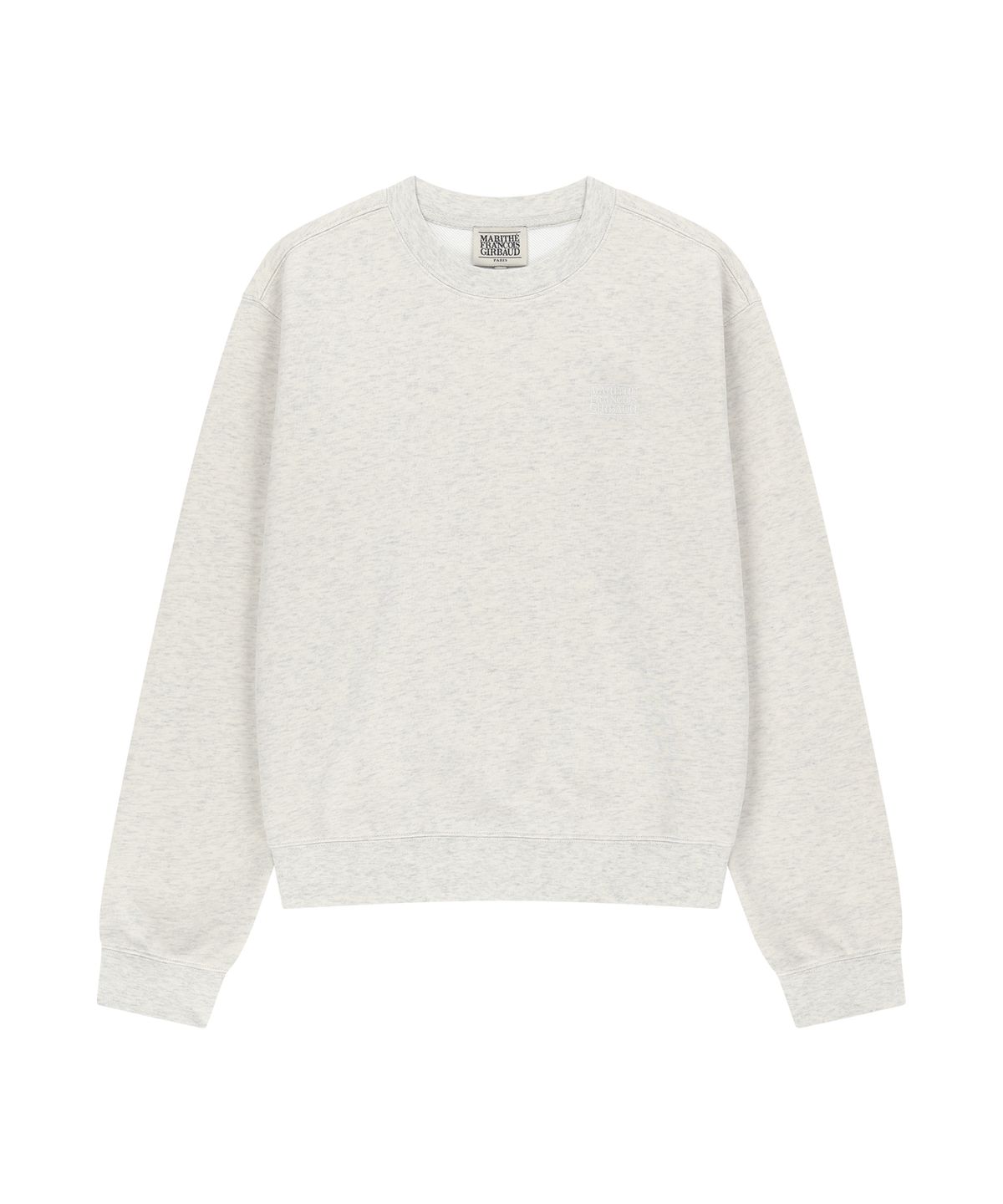 마리떼 프랑소와 저버(MARITHÉ + FRANҪOIS GIRBAUD) W SMALL CLASSIC LOGO SWEATSHIRT oatmeal