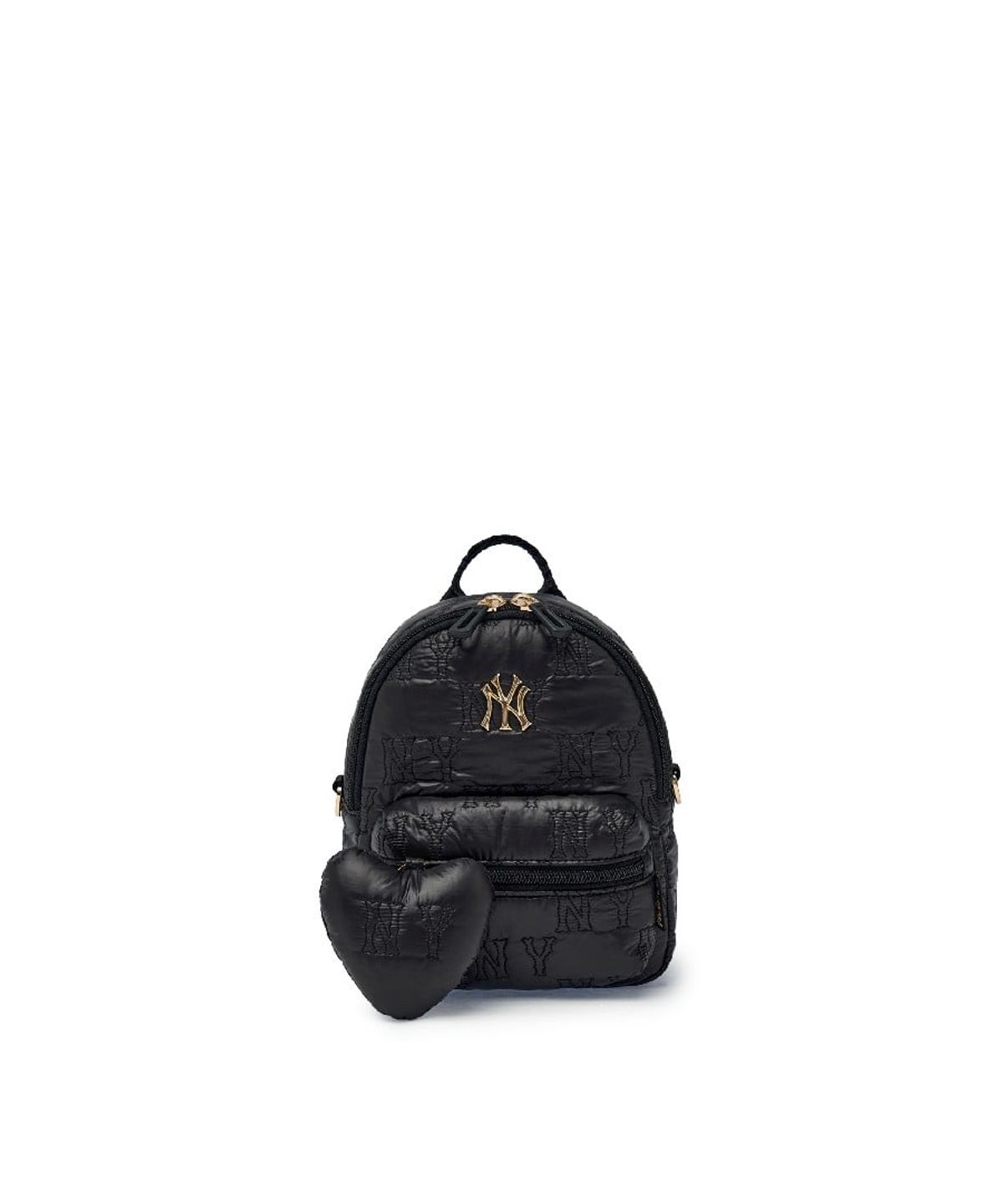 엠엘비 키즈(MLB KIDS) 모노그램 퀼팅 미니 백팩 NY (Black)