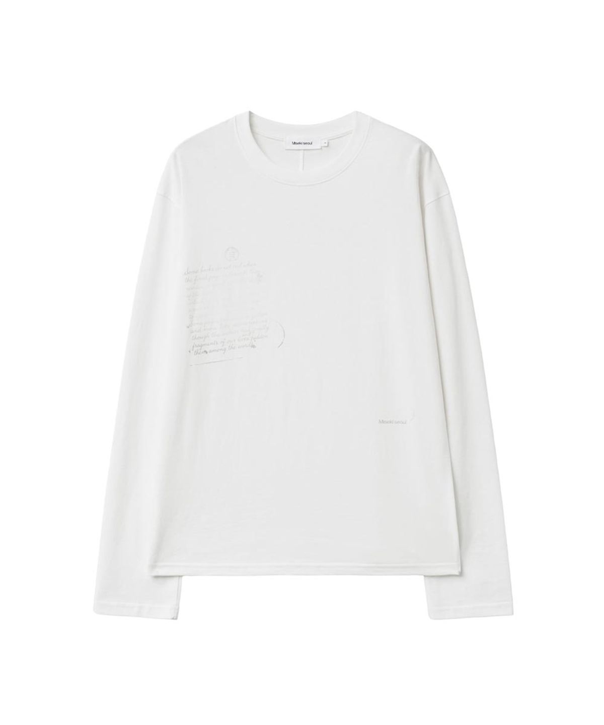 미세키서울 맨(MISEKISEOUL MEN) Post card long sleeve IVORY
