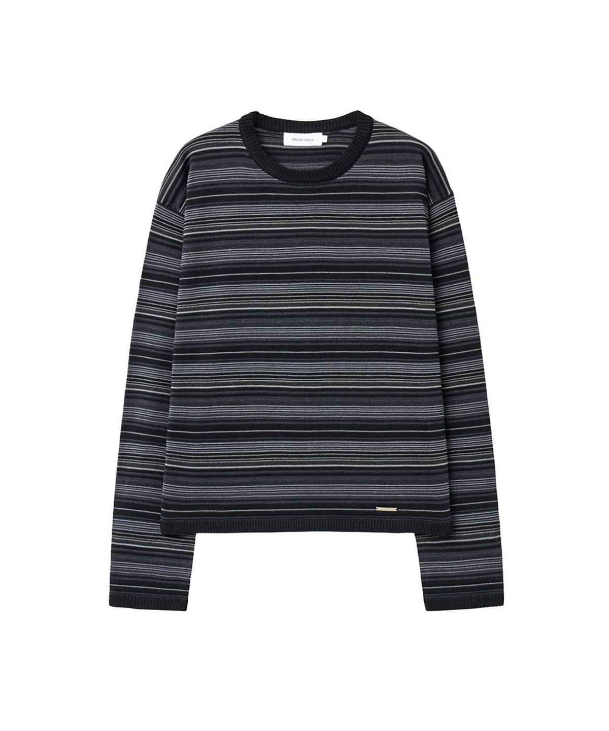 미세키서울 맨(MISEKISEOUL MEN) Multi stripe knit BLACK