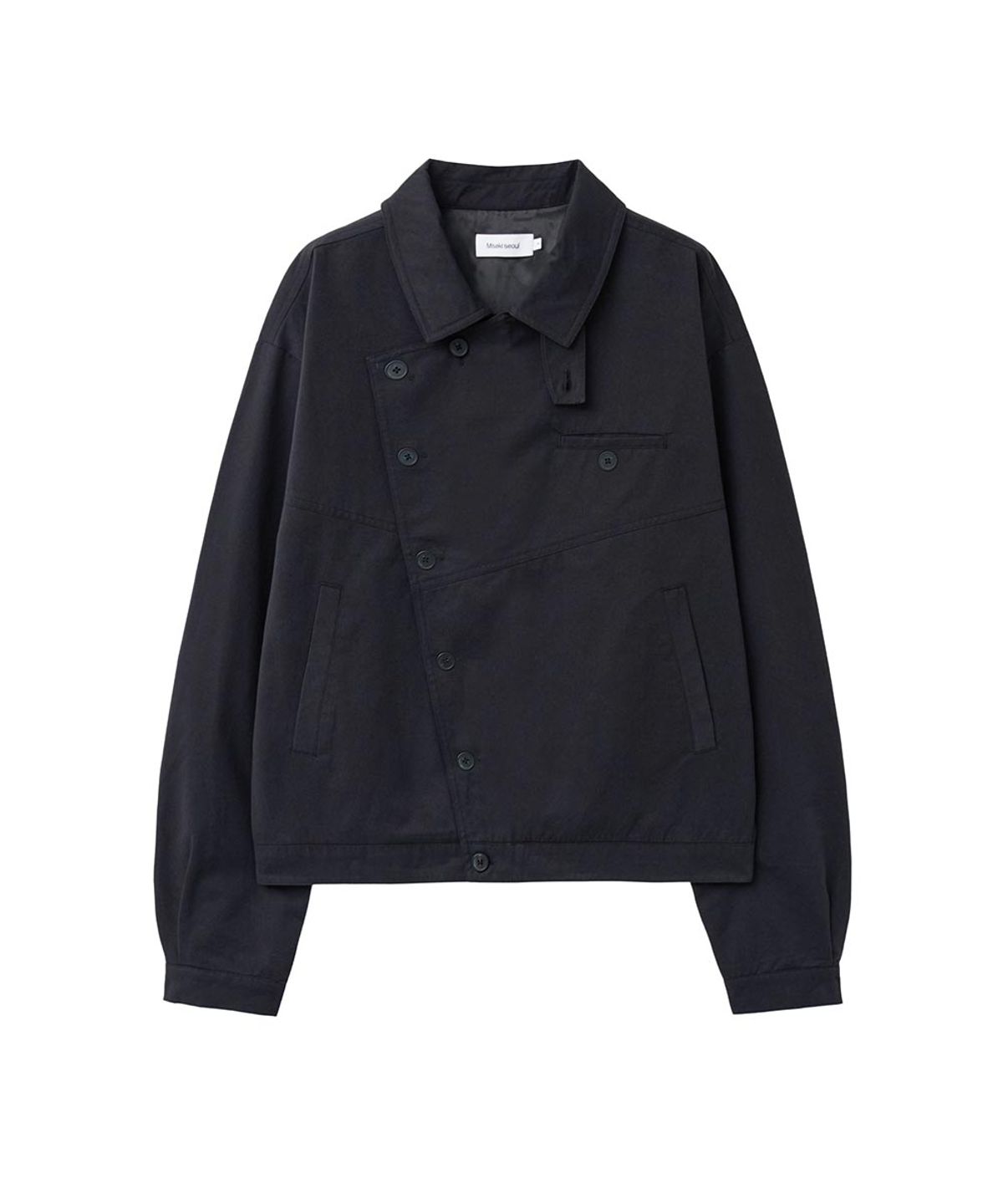 미세키서울 맨(MISEKISEOUL MEN) Diagonal button jacket BLACK