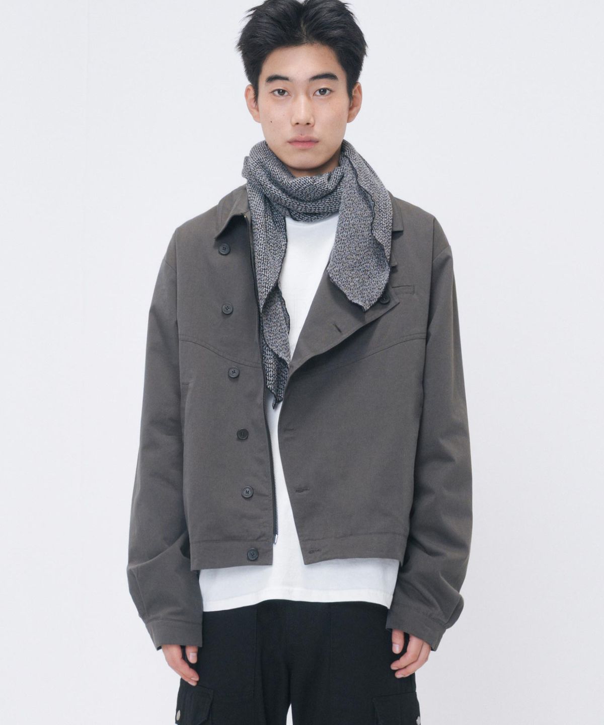 미세키서울 맨(MISEKISEOUL MEN) Diagonal button jacket KHAKI