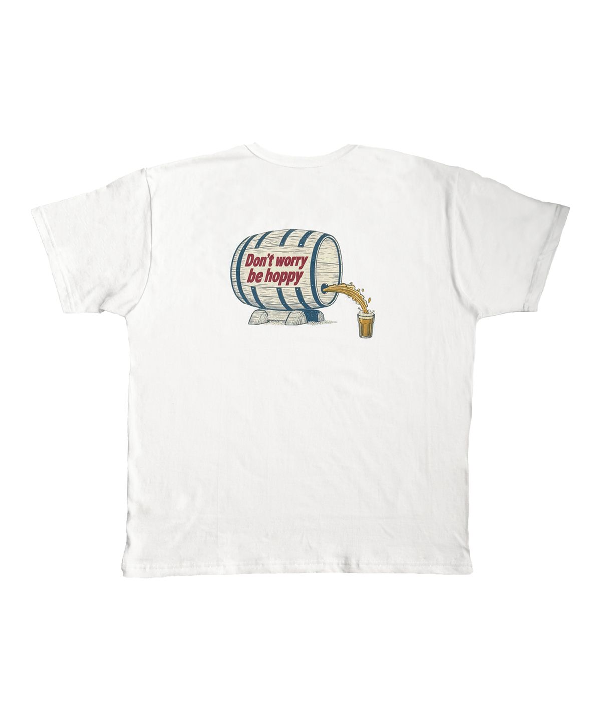 갈릭 블루스(GARLICBLUES) DONT WORRY, BE HOPPY  T - SHIRT