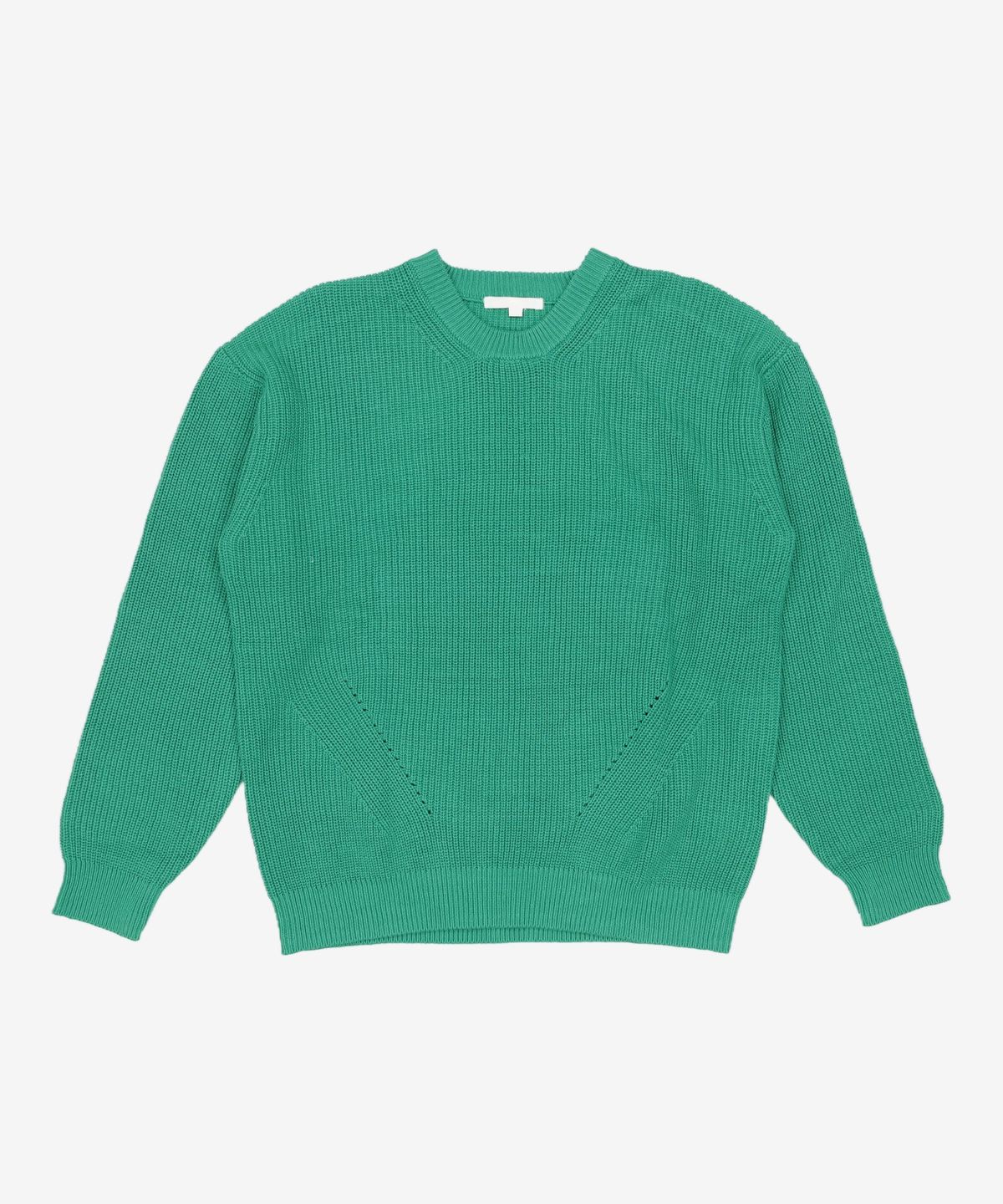 키뮤어(KIIMUIR) 22FW 워셔블 크루넥 니트_ 에메랄드 그린 L