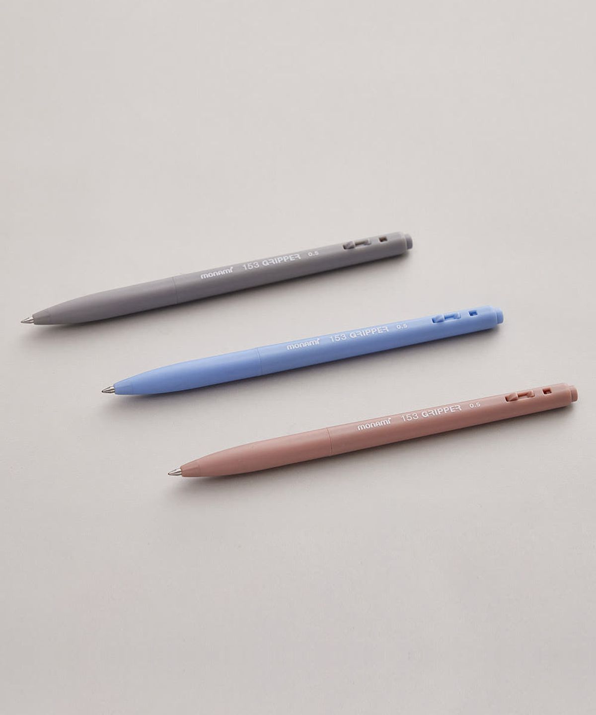 모나미(MONAMI) 153 그리퍼 유성볼펜 0.5mm 레드 1타(12개입)