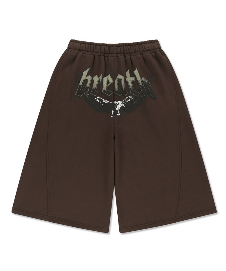 BB EAGLE GRAPHIC SHORTS - BROWN