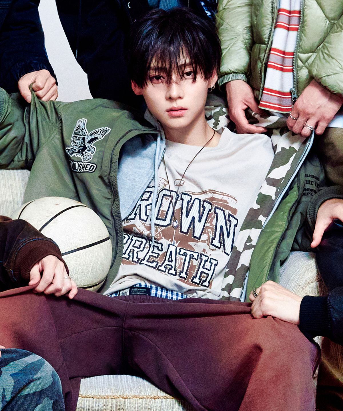 브라운브레스(BROWNBREATH) MOTO ARCH TEE - BEIGE