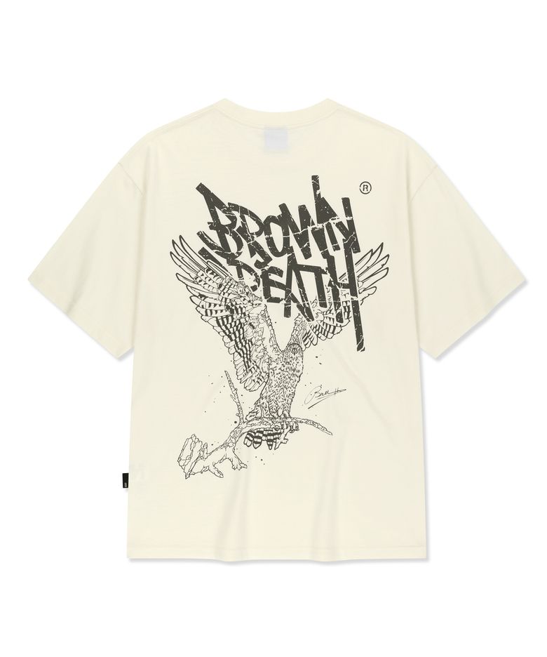BB HERITAGE EAGLE TAG TEE - CREAM