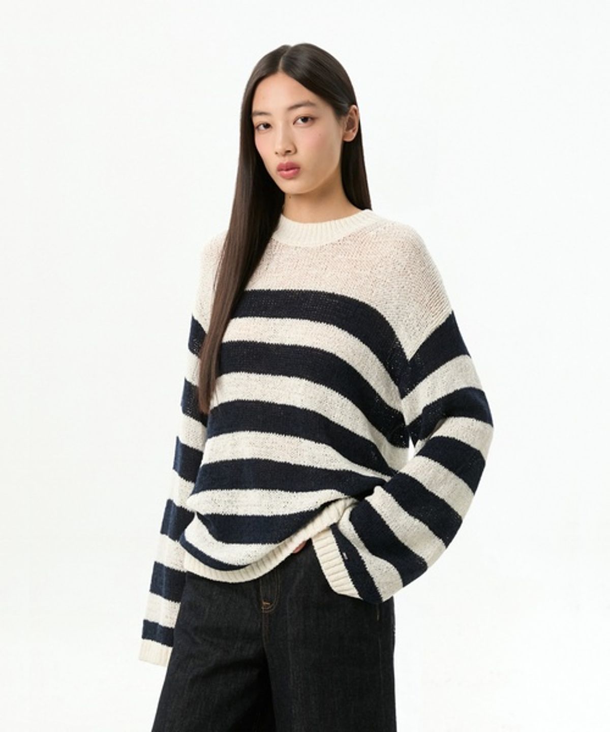 타미힐피거(TOMMY HILFIGER) 스트라이프 니트 스웨터