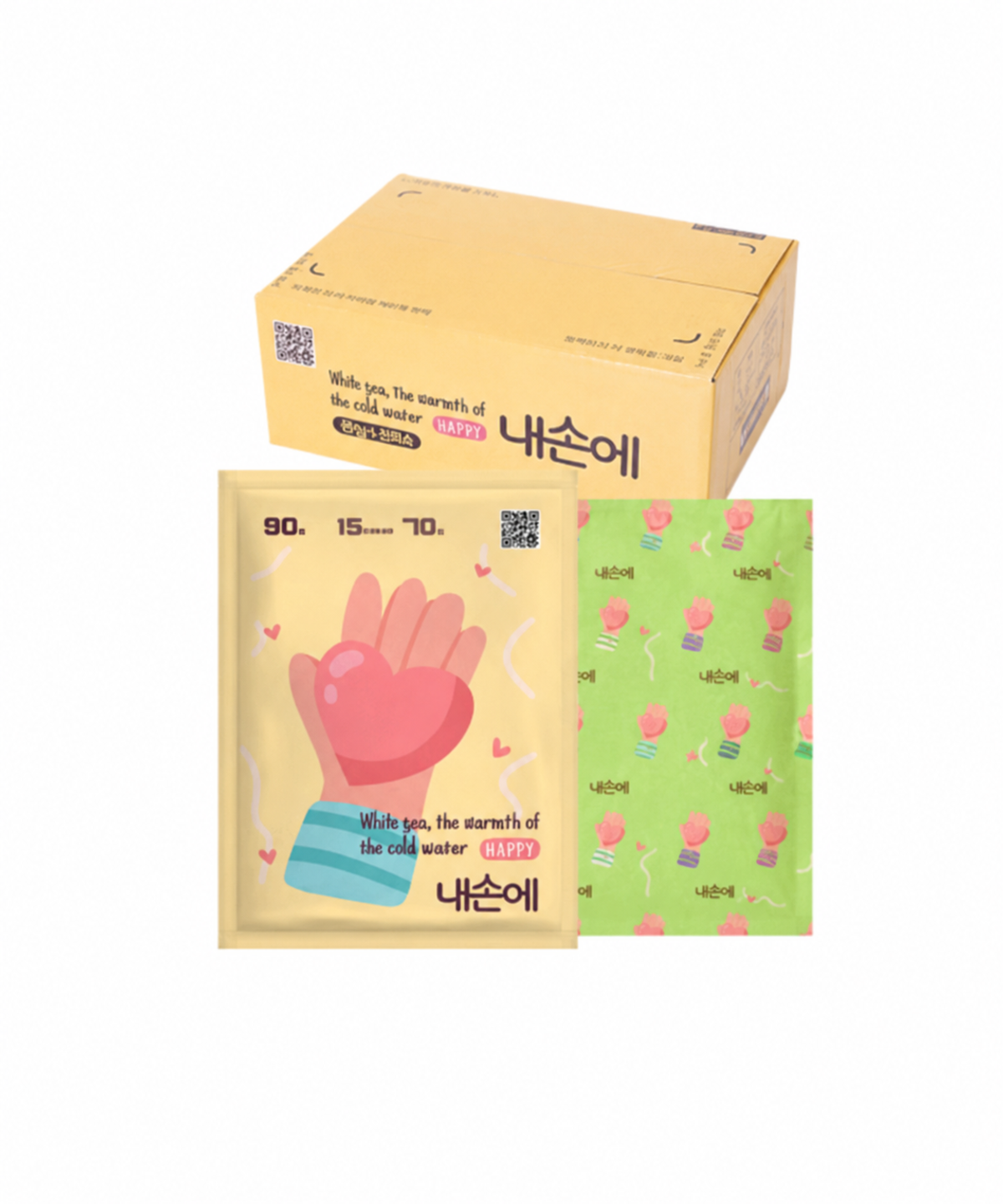 내손에(NAESONEH) 국내생산 대용량 손난로 핫팩 90g (20개입)