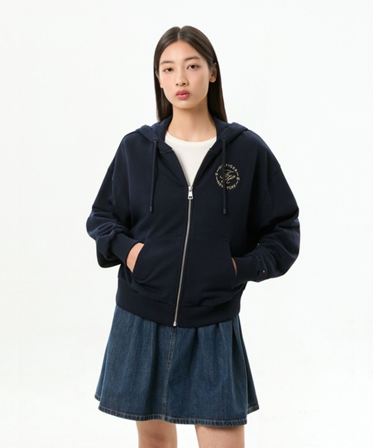 타미힐피거(TOMMY HILFIGER) 라운달 후디 집업