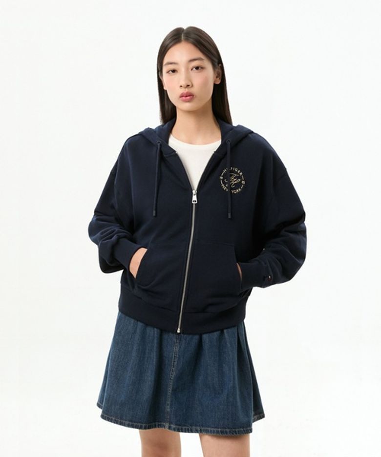 라운달 후디 집업