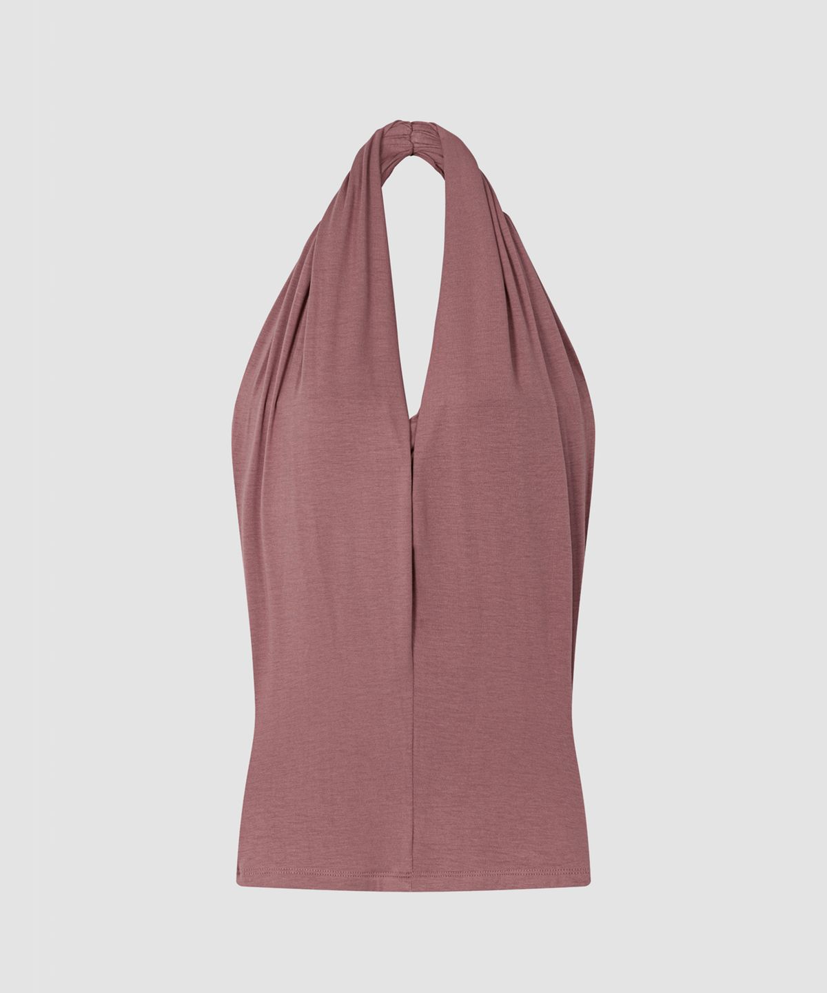 오버듀플레어(OVERDUEFLAIR) DRAPED HALTER TOP_PINK