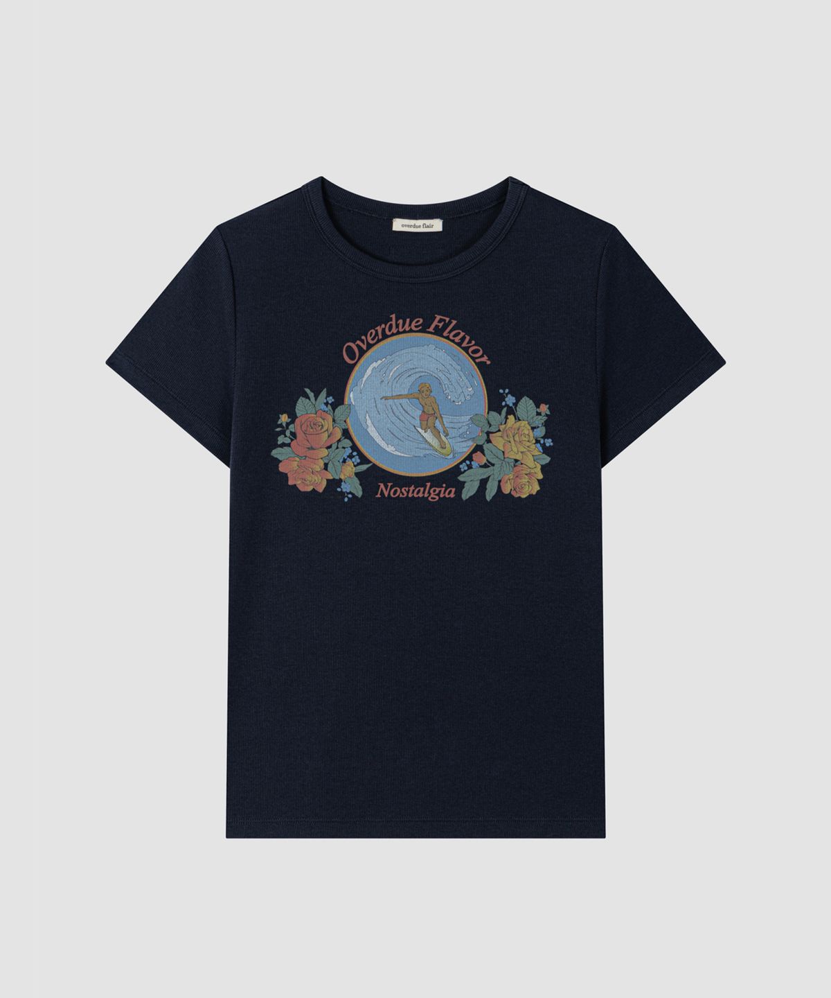 오버듀플레어(OVERDUEFLAIR) RETRO ARTWORK T-SHIRT_NAVY