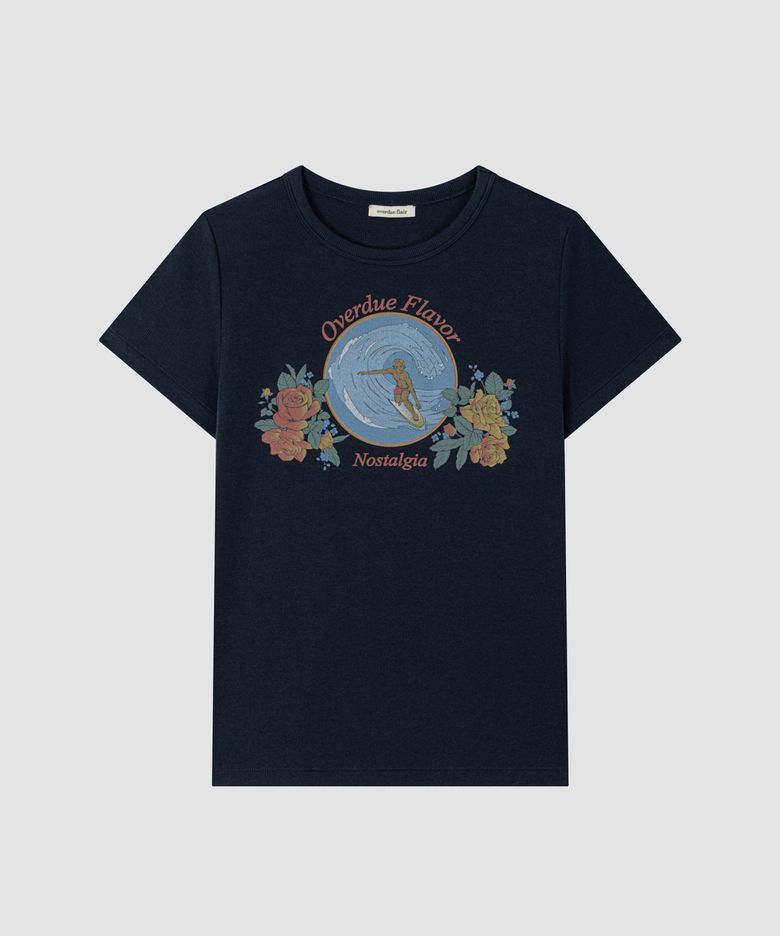 RETRO ARTWORK T-SHIRT_NAVY