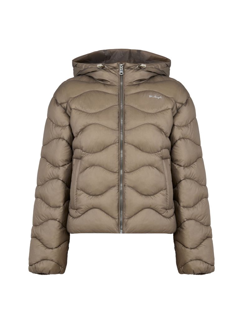 TO 에센셜 웨이브 경량 패딩 자켓 L_Light Brown