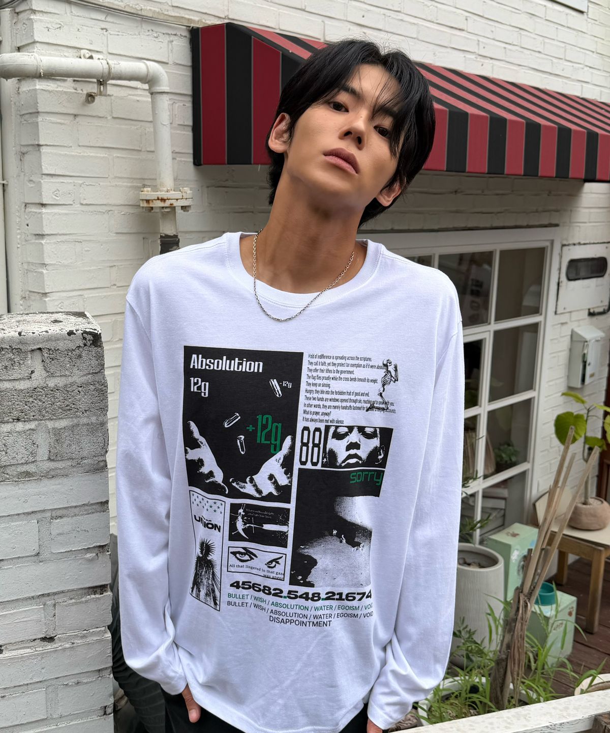 아모우(AMOU) 12 gram Long Sleeve WHITE