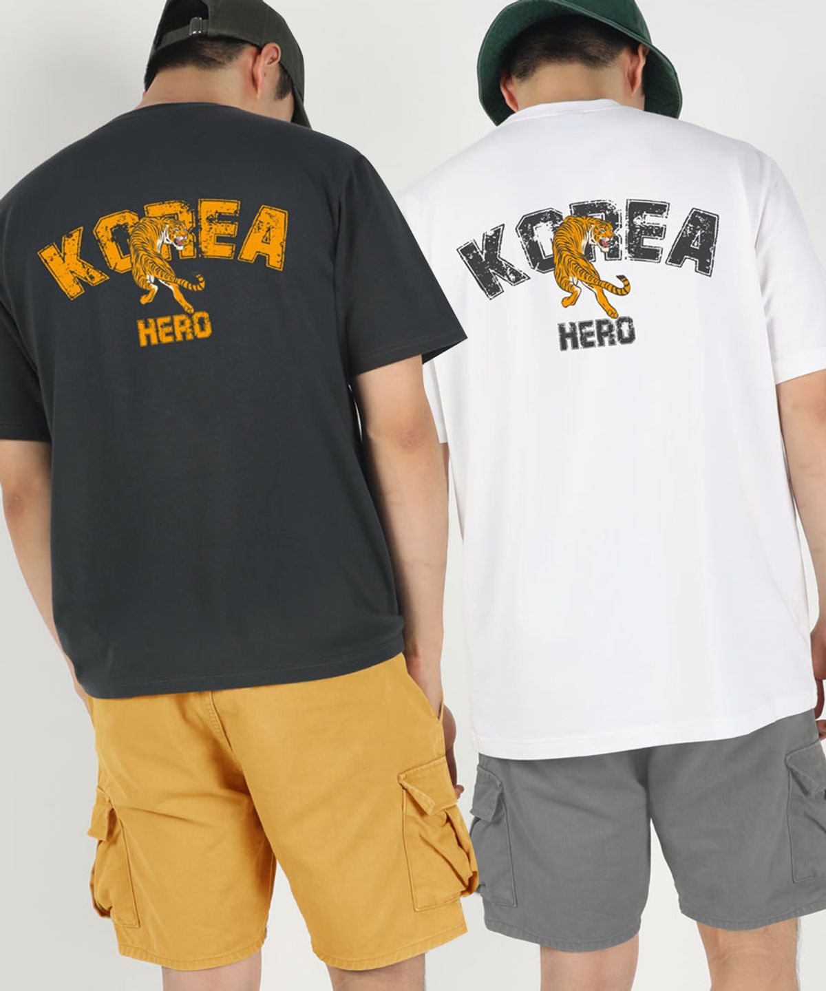 엠블룩(AMBLELOOK) 프리미엄 면스판 로카 반팔티 Korea Tiger (6color)