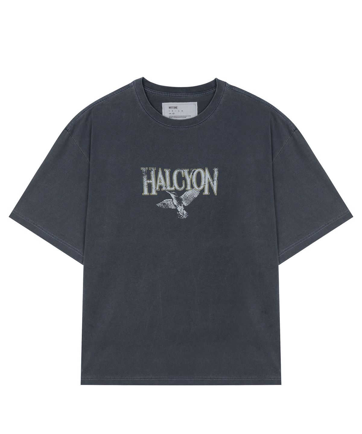 마티레(MTTIRÉ) HALCYON STATUE WASHED T-SHIRT / NAVY