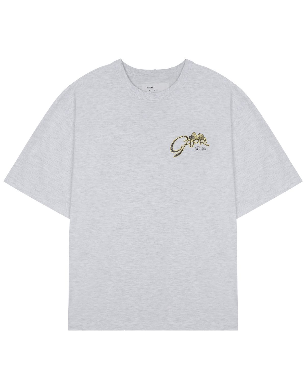 마티레(MTTIRÉ) CAPRI SOUVENIR T-SHIRT / LIGHT MELANGE