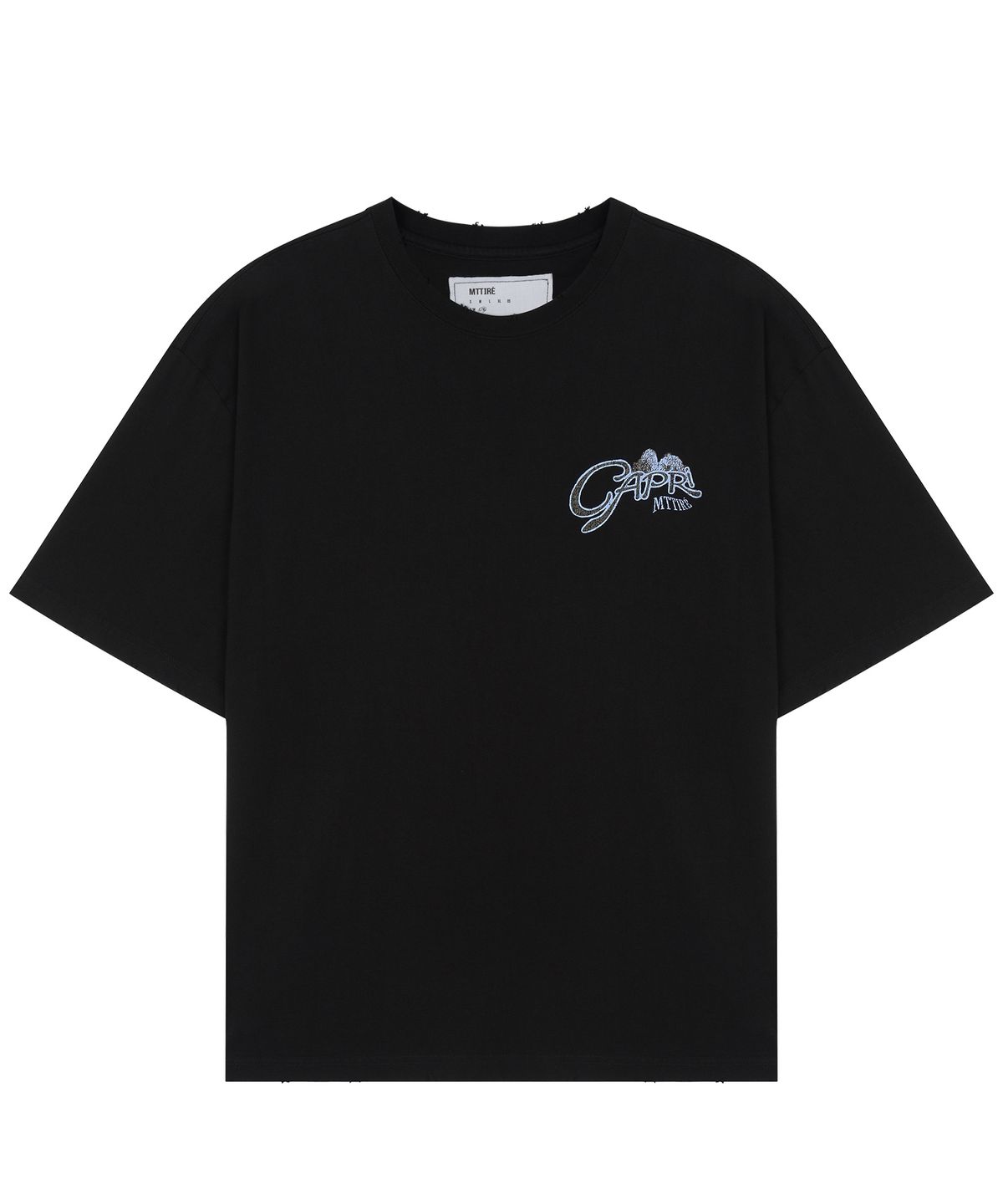마티레(MTTIRÉ) CAPRI SOUVENIR T-SHIRT / BLACK