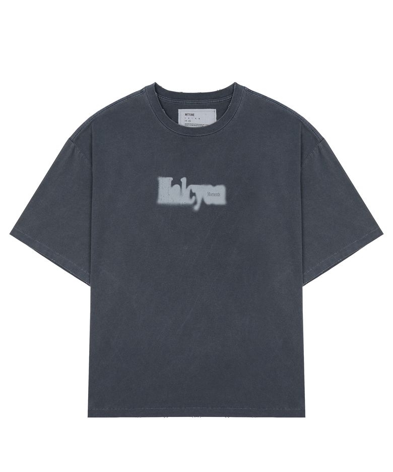 HALCYON FRAME WASHED T-SHIRT / NAVY