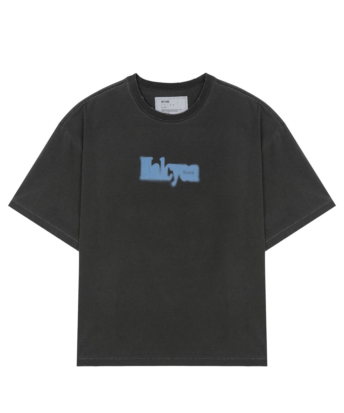 마티레(MTTIRÉ) HALCYON FRAME WASHED T-SHIRT / BLACK