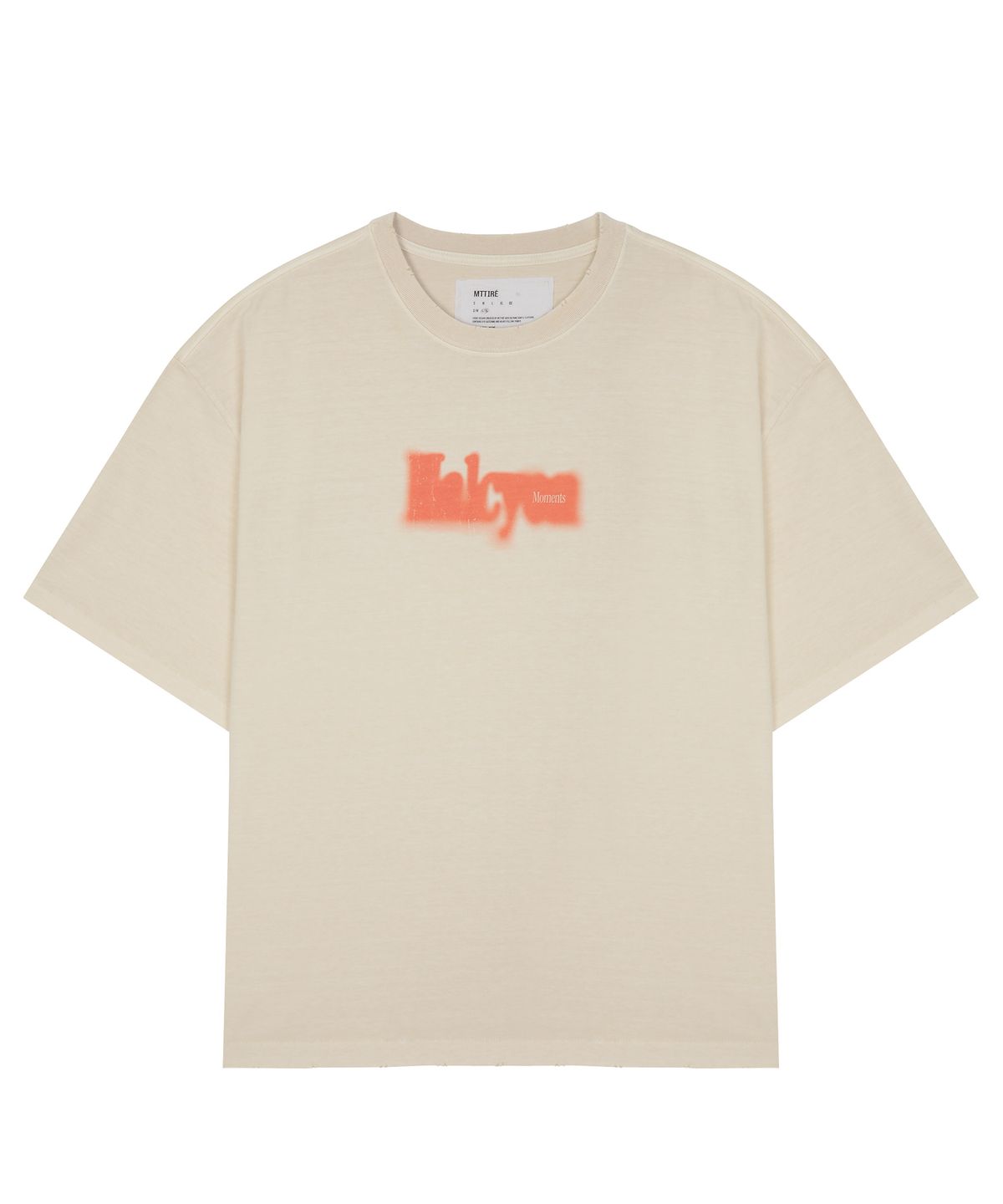 마티레(MTTIRÉ) HALCYON FRAME WASHED T-SHIRT / IVORY