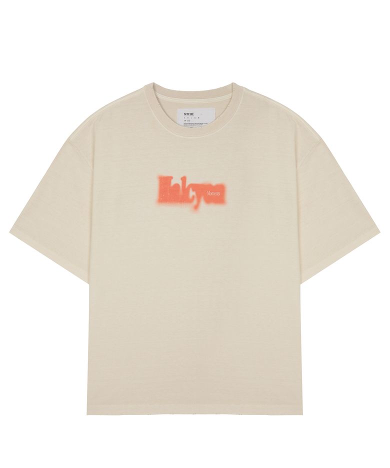 HALCYON FRAME WASHED T-SHIRT / IVORY