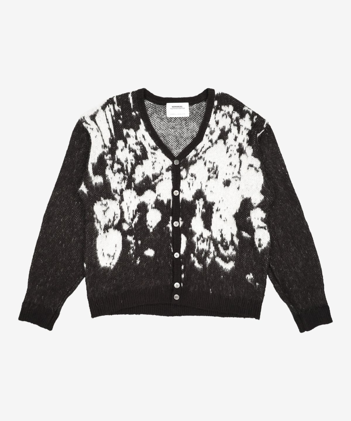 노매뉴얼(NOMANUAL) PPS HAIRY CARDIGAN - BLACK L