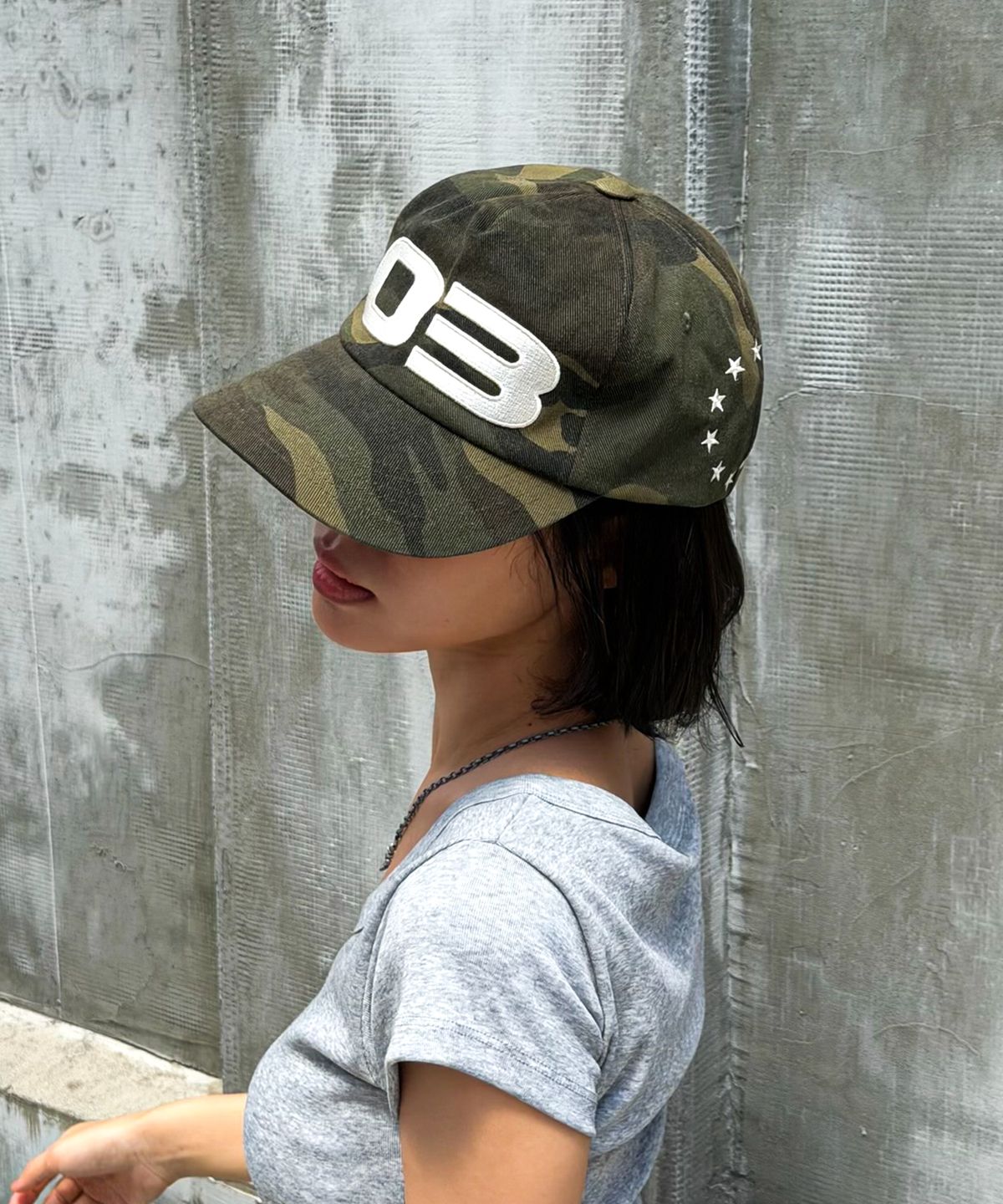 아모우(AMOU) 03 Star Circle 5 Pannel CAP CAMO