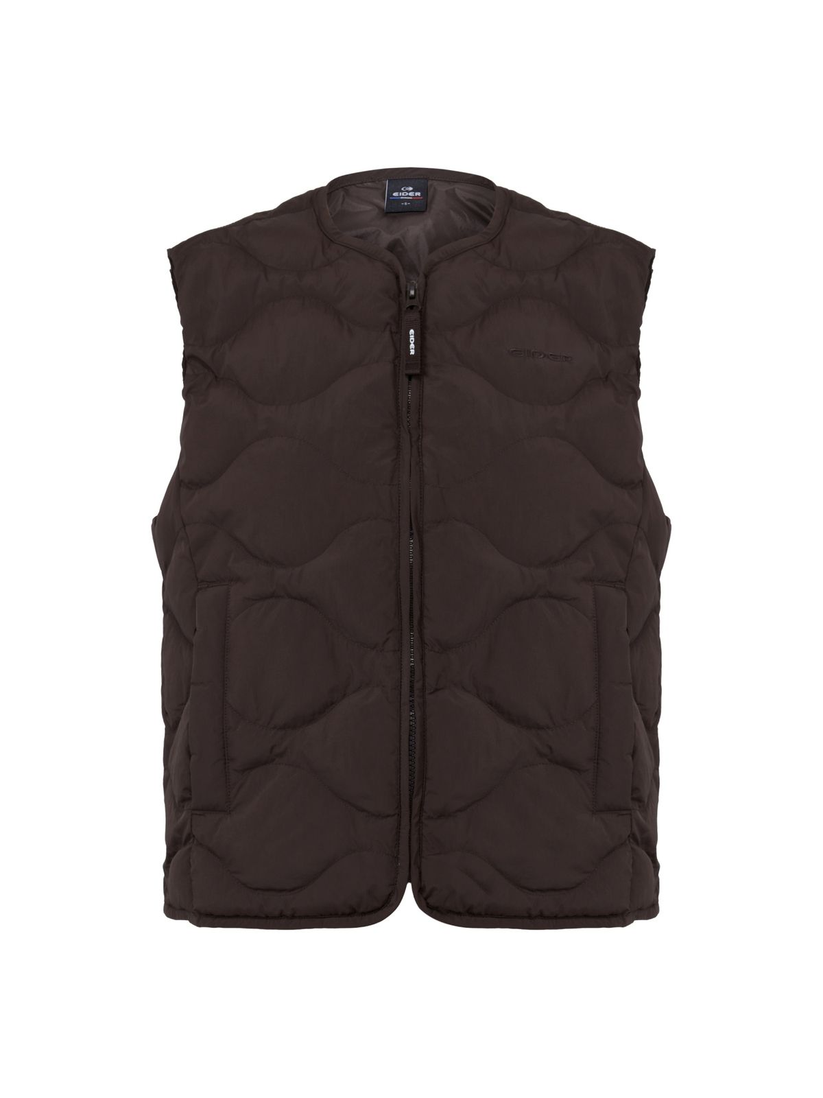 아이더(EIDER) POP 여성 U넥 경량 패딩 베스트_Dark Brown