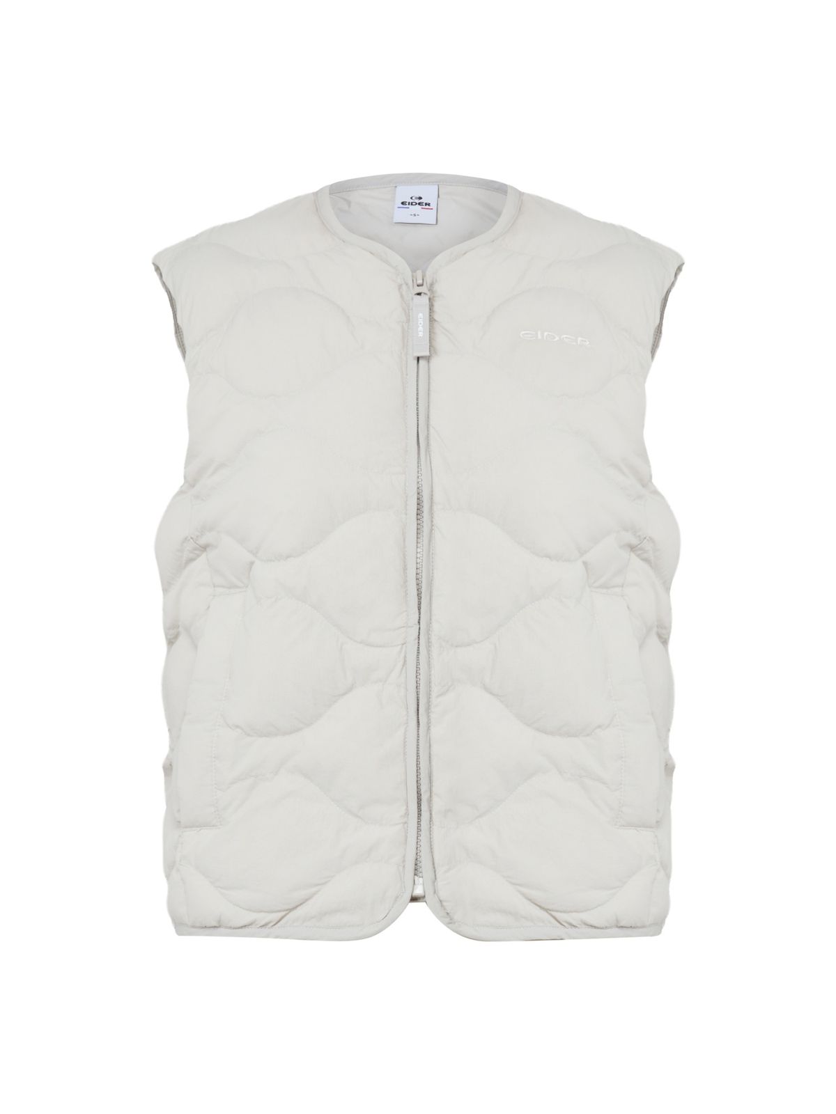 아이더(EIDER) POP 여성 U넥 경량 패딩 베스트_Grayish BEIGE